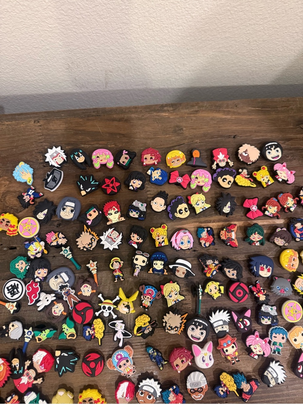 110 pieces Anime Character Trading Card Charms - Multi-Color Collectible Pack